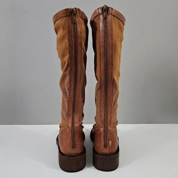 Free People Trickum Tall Lace Up Boot Womens Shoe Whiskey Brown EU Size 38 - Picture 9 of 14